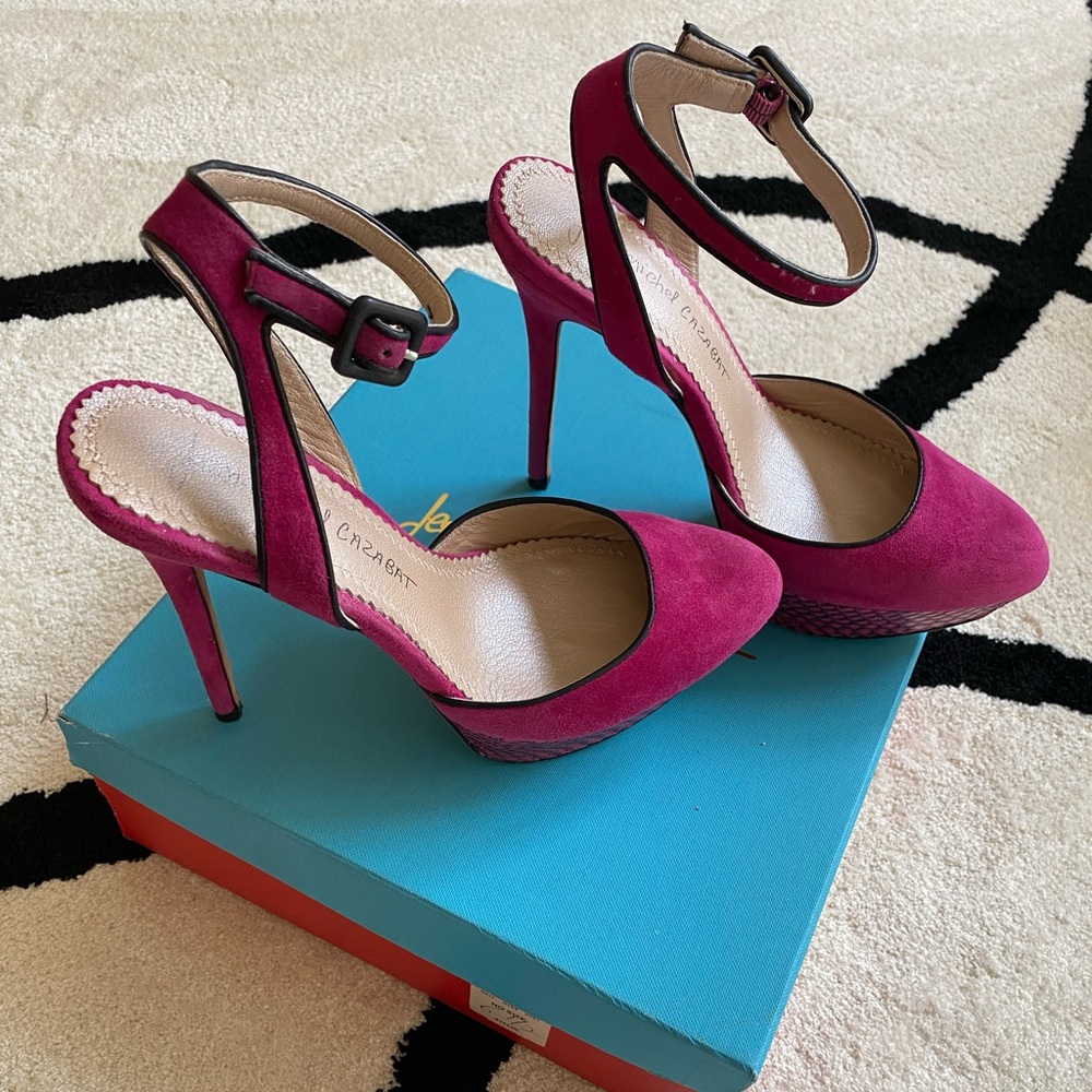 **SALE** Jean-michel Cazabat Fuchsia Platform Heels